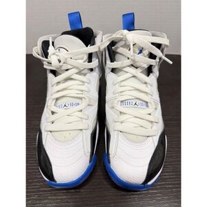 Kids Jordan Jumpman Pro Big Kids Basketball Shoes White Black Blue Size 5Y‎